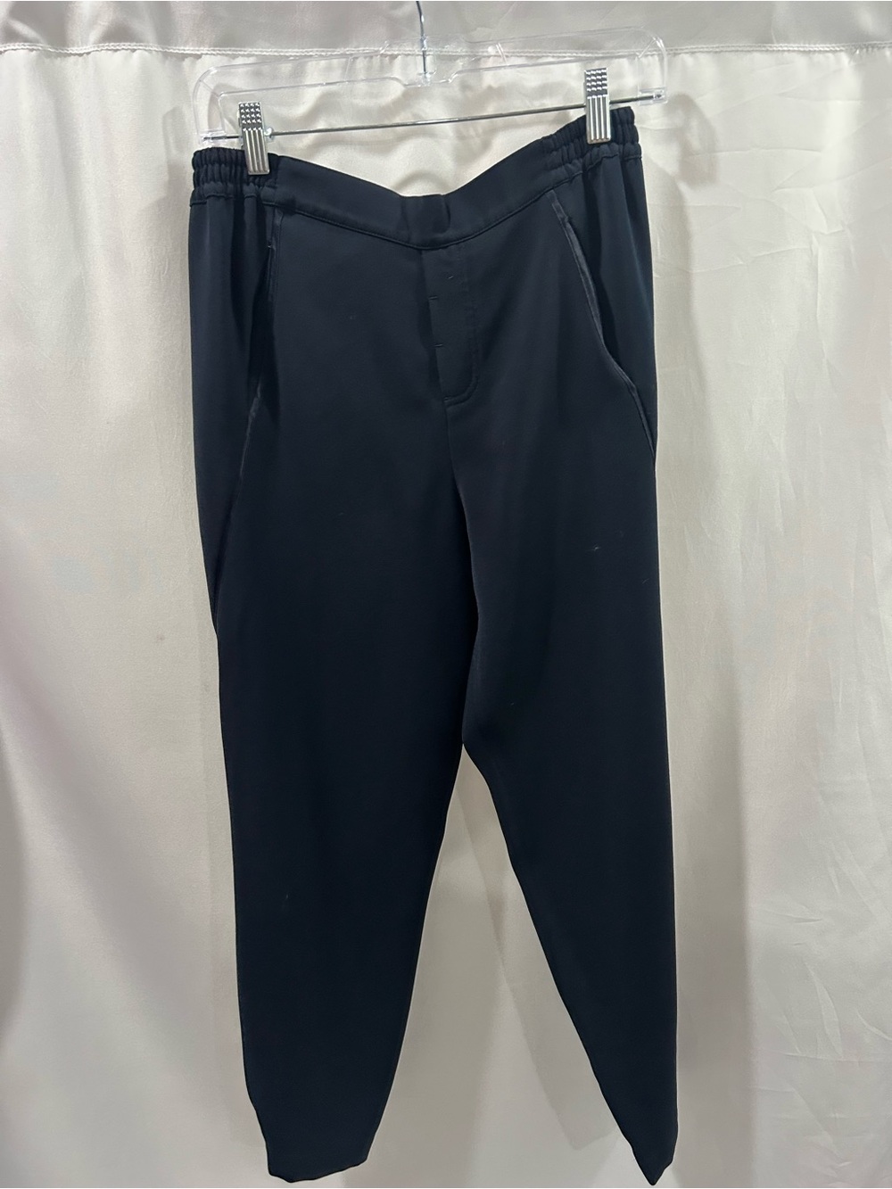 Vince Navy Blue Tuxedo Piping Pull on Jogger Pants EUC